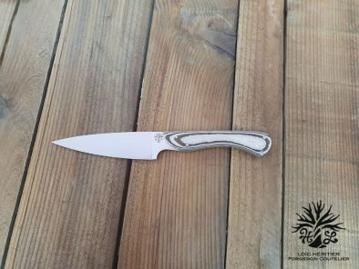 Le Pique-Bouffigue <br>Manche en paperstone marron et beige