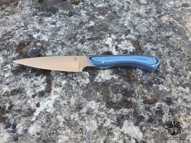 Le Pique-Bouffigue <br>Manche en paperstone bleu marine et noir – Image 4