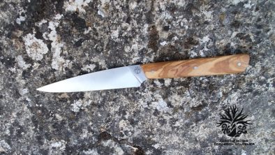 Couteau de table "Le Piquoiseau" <br> Manche en Bois d'Olivier du Luberon