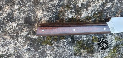 Couteau de table <Br> Couteau artisanal-Lame inoxydable <Br> Manche en micarta rouille – Image 3