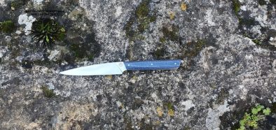 Couteau de table "Le Piquoiseau" en micarta blue Jeans