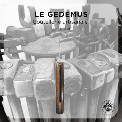 Couteau pliant système liner-lock <br>acier C130 - plaquettes en tonneau de vin – Image 7