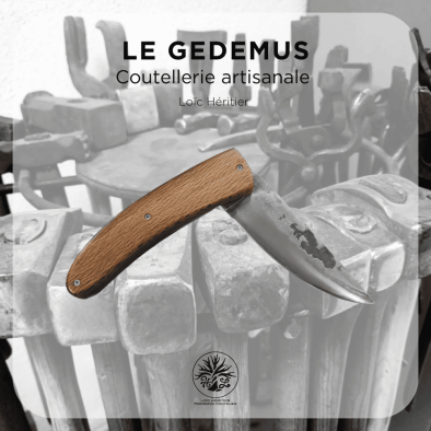 Couteau pliant système liner-lock <br>acier C130 - plaquettes en tonneau de vin – Image 9