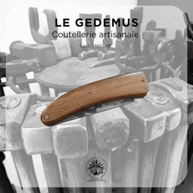 Couteau pliant système liner-lock <br>acier C130 - plaquettes en tonneau de vin – Image 11