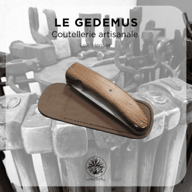Couteau pliant système liner-lock <br>acier C130 - plaquettes en tonneau de vin – Image 13